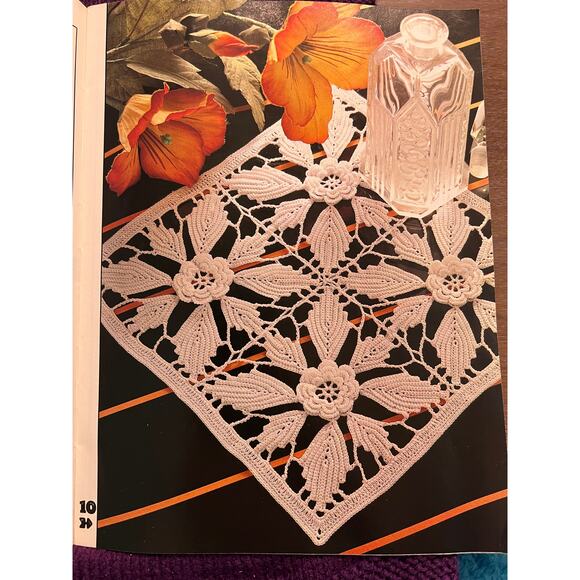 magic Crocheted pattern book 1984 sweater doily skirt butterfly - Picture 10 of 16